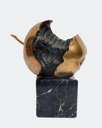 Tony Lpez<br>Apple<br>(<i>Manzana</i>), 1985<br>
bronze sculpture with marble base (artists proof)<br>8 x 7 x 10 inches<br></br>This sculpture is illustrated in <i>Jos Gmez Sicre, Art of Cuba in Exile</i>,Editora Munder, 1987, page 132.